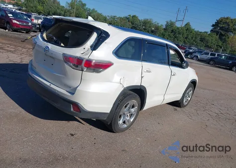 2014 Toyota Highlander Limited/Ltd Platnum из США, поврежденный, VIN 5TDDKRFH9ES029885